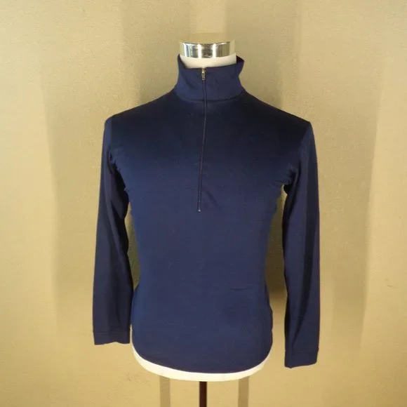 PATAGONIA CAPILENE NAVY BLUE 1/4 ZIP PULL OVER MEN'S SZ SMALL - Picture 3 of 5